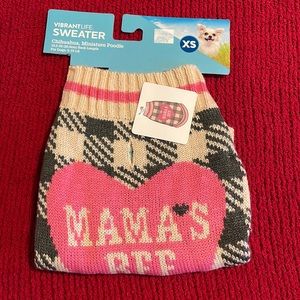Vibrant life sweater for dogs, extra small